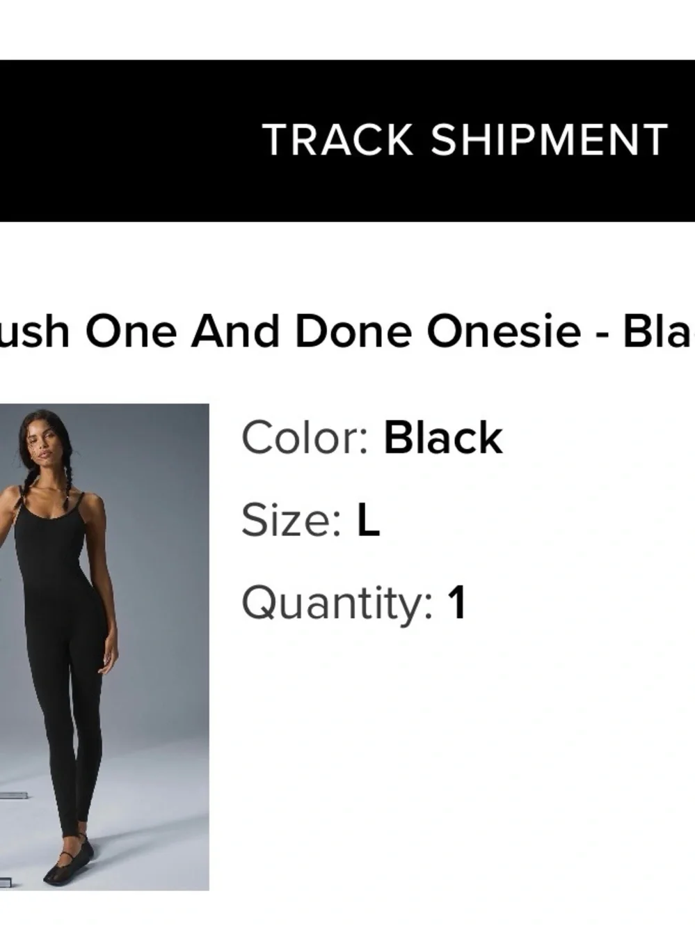 ALO Yoga Black Seamless Legging Jumpsuit